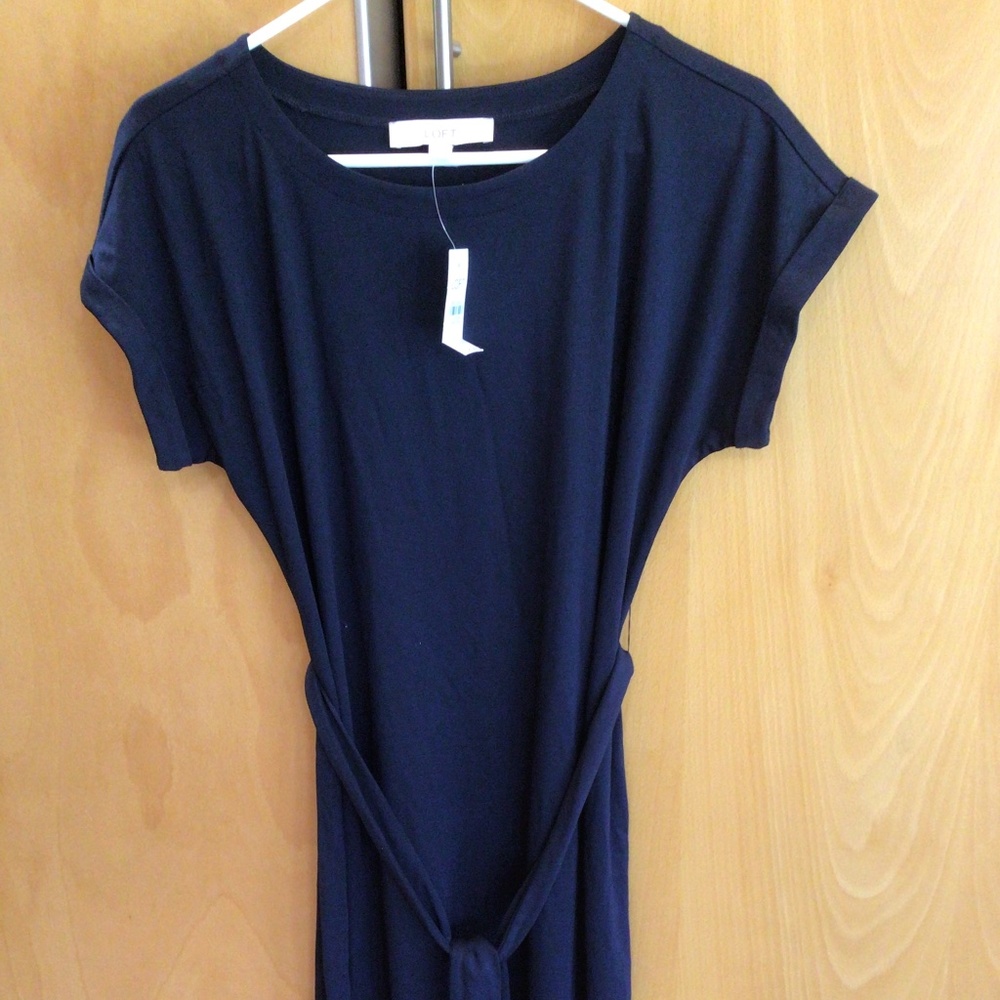 Super Soft Dress with self tie belt NWT
